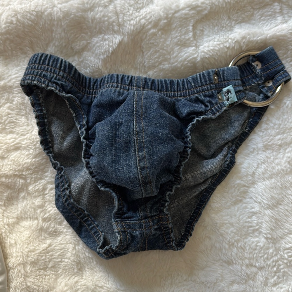 Rufskin Denim Jean Stretchy Men’s bikini Swim wear Medium